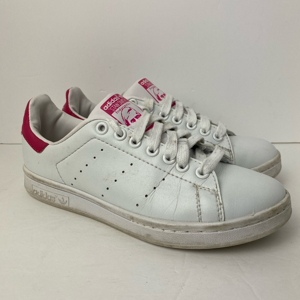 Womens Adidas Stan Smith White Leather Sneakers